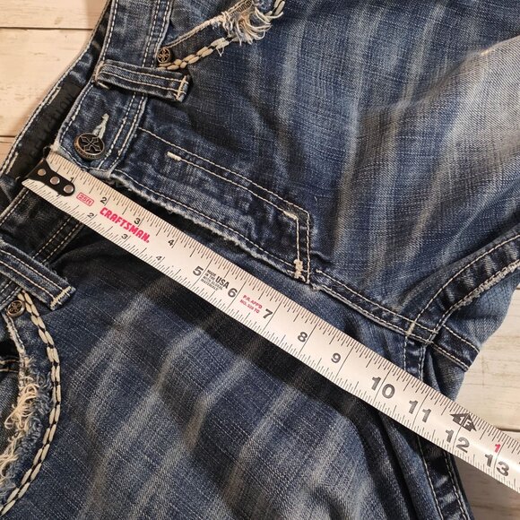 Affliction Black Premium Cooper Denim Jeans Men 36 Long Distressed Casual Grunge - Picture 5 of 10